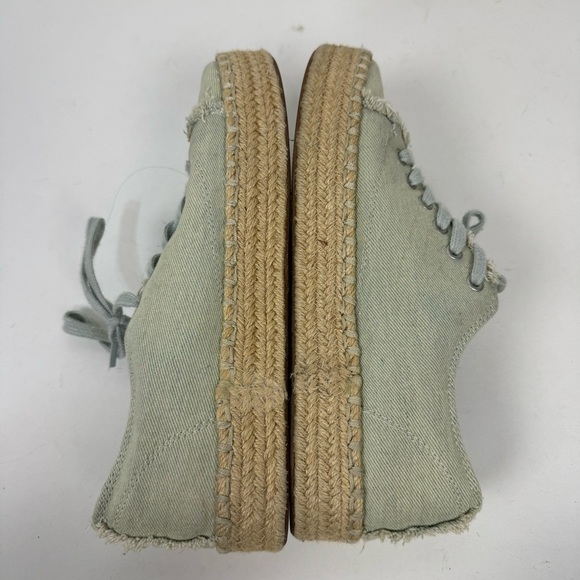 Tretorn Gray Canvas Platform Espadrille Sneakers Casual - Picture 3 of 7
